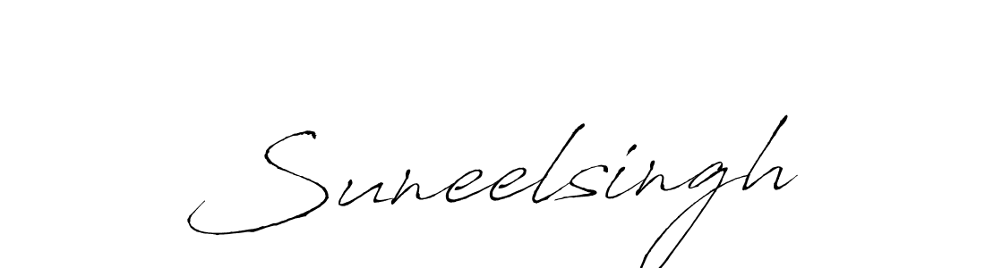 Design your own signature with our free online signature maker. With this signature software, you can create a handwritten (Antro_Vectra) signature for name Suneelsingh. Suneelsingh signature style 6 images and pictures png