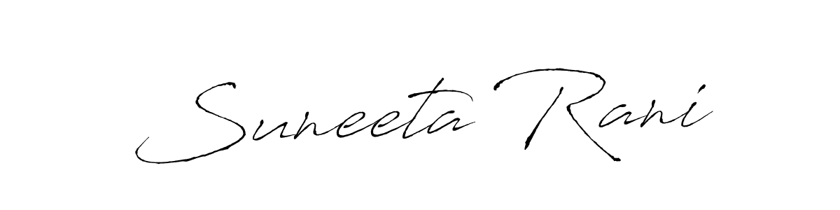 You should practise on your own different ways (Antro_Vectra) to write your name (Suneeta Rani) in signature. don't let someone else do it for you. Suneeta Rani signature style 6 images and pictures png