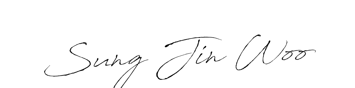 This is the best signature style for the Sung Jin Woo name. Also you like these signature font (Antro_Vectra). Mix name signature. Sung Jin Woo signature style 6 images and pictures png