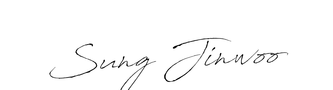 Design your own signature with our free online signature maker. With this signature software, you can create a handwritten (Antro_Vectra) signature for name Sung Jinwoo. Sung Jinwoo signature style 6 images and pictures png
