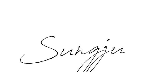 How to make Sungju signature? Antro_Vectra is a professional autograph style. Create handwritten signature for Sungju name. Sungju signature style 6 images and pictures png