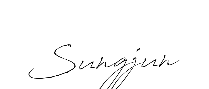 Create a beautiful signature design for name Sungjun. With this signature (Antro_Vectra) fonts, you can make a handwritten signature for free. Sungjun signature style 6 images and pictures png