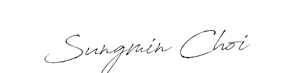 Sungmin Choi stylish signature style. Best Handwritten Sign (Antro_Vectra) for my name. Handwritten Signature Collection Ideas for my name Sungmin Choi. Sungmin Choi signature style 6 images and pictures png
