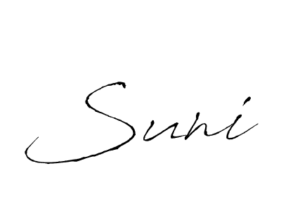 How to make Suni name signature. Use Antro_Vectra style for creating short signs online. This is the latest handwritten sign. Suni signature style 6 images and pictures png