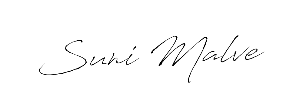 Design your own signature with our free online signature maker. With this signature software, you can create a handwritten (Antro_Vectra) signature for name Suni Malve. Suni Malve signature style 6 images and pictures png