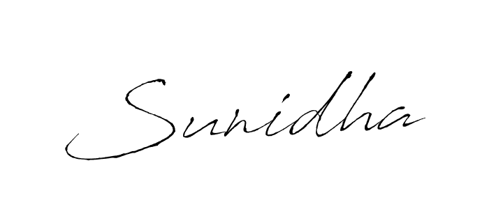 You should practise on your own different ways (Antro_Vectra) to write your name (Sunidha) in signature. don't let someone else do it for you. Sunidha signature style 6 images and pictures png