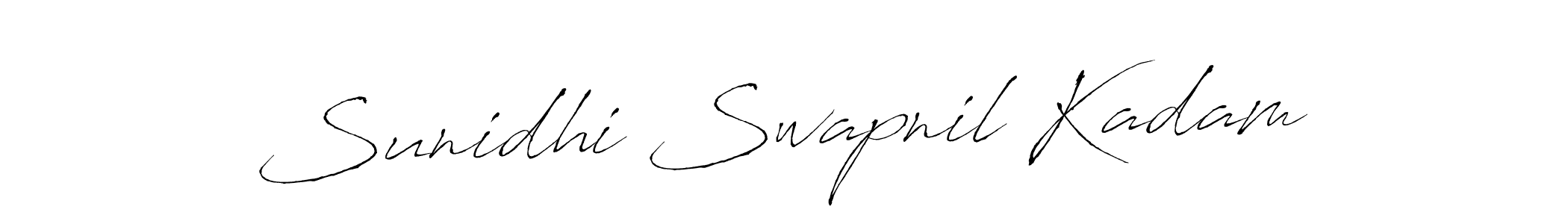 How to make Sunidhi Swapnil Kadam signature? Antro_Vectra is a professional autograph style. Create handwritten signature for Sunidhi Swapnil Kadam name. Sunidhi Swapnil Kadam signature style 6 images and pictures png