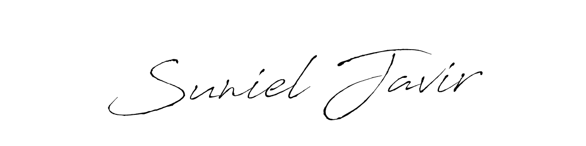 Also You can easily find your signature by using the search form. We will create Suniel Javir name handwritten signature images for you free of cost using Antro_Vectra sign style. Suniel Javir signature style 6 images and pictures png