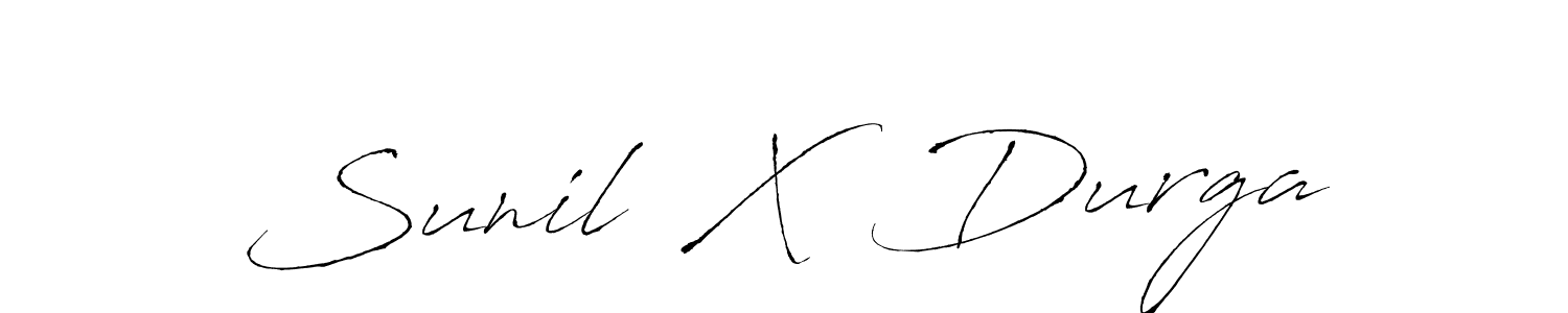 It looks lik you need a new signature style for name Sunil  X  Durga. Design unique handwritten (Antro_Vectra) signature with our free signature maker in just a few clicks. Sunil  X  Durga signature style 6 images and pictures png
