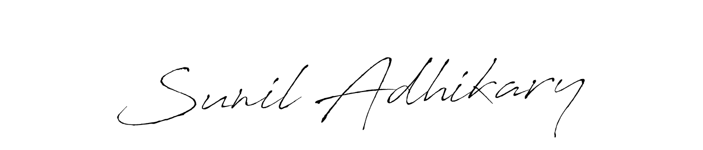 Similarly Antro_Vectra is the best handwritten signature design. Signature creator online .You can use it as an online autograph creator for name Sunil Adhikary. Sunil Adhikary signature style 6 images and pictures png