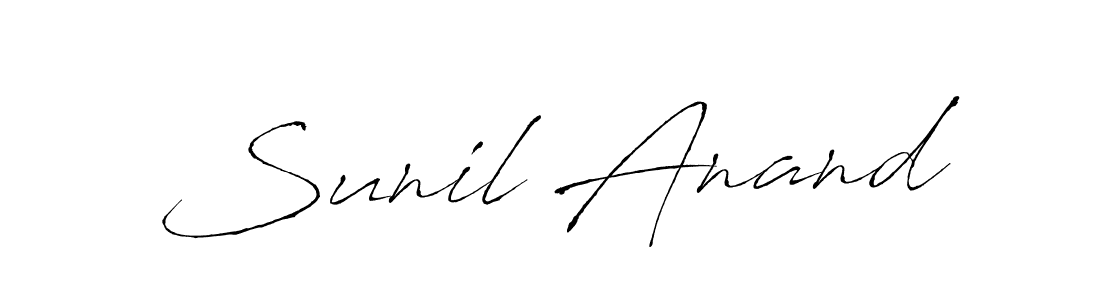 Sunil Anand stylish signature style. Best Handwritten Sign (Antro_Vectra) for my name. Handwritten Signature Collection Ideas for my name Sunil Anand. Sunil Anand signature style 6 images and pictures png