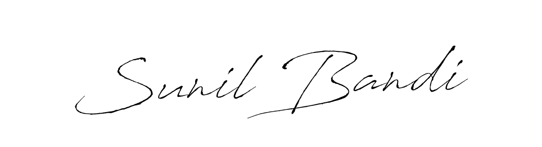 Use a signature maker to create a handwritten signature online. With this signature software, you can design (Antro_Vectra) your own signature for name Sunil Bandi. Sunil Bandi signature style 6 images and pictures png