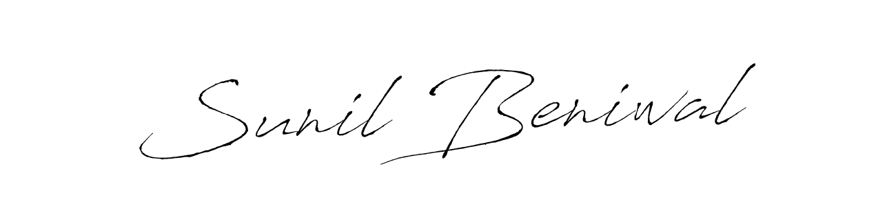 It looks lik you need a new signature style for name Sunil Beniwal. Design unique handwritten (Antro_Vectra) signature with our free signature maker in just a few clicks. Sunil Beniwal signature style 6 images and pictures png