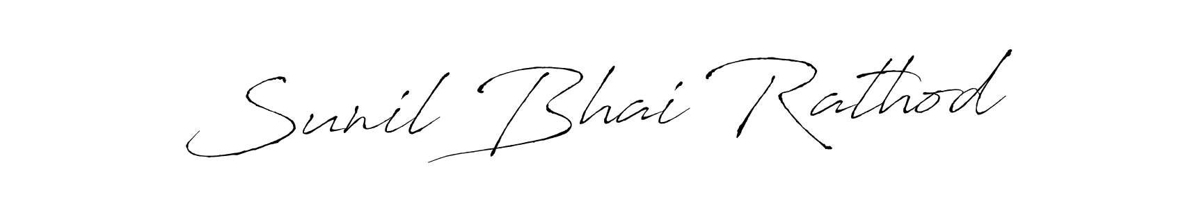 Antro_Vectra is a professional signature style that is perfect for those who want to add a touch of class to their signature. It is also a great choice for those who want to make their signature more unique. Get Sunil Bhai Rathod name to fancy signature for free. Sunil Bhai Rathod signature style 6 images and pictures png