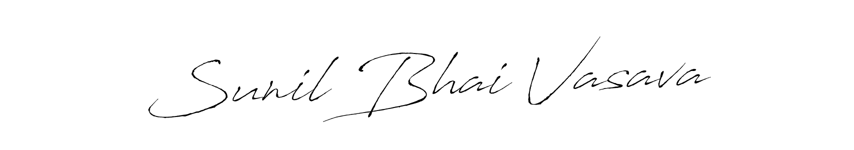 if you are searching for the best signature style for your name Sunil Bhai Vasava. so please give up your signature search. here we have designed multiple signature styles  using Antro_Vectra. Sunil Bhai Vasava signature style 6 images and pictures png