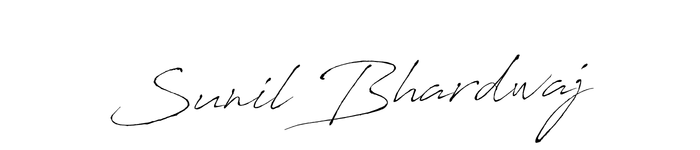Make a beautiful signature design for name Sunil Bhardwaj. With this signature (Antro_Vectra) style, you can create a handwritten signature for free. Sunil Bhardwaj signature style 6 images and pictures png