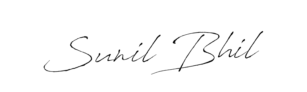 Also we have Sunil Bhil name is the best signature style. Create professional handwritten signature collection using Antro_Vectra autograph style. Sunil Bhil signature style 6 images and pictures png