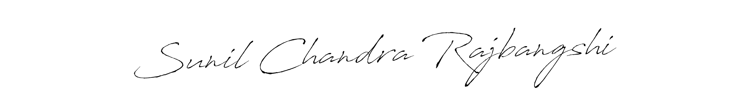 Design your own signature with our free online signature maker. With this signature software, you can create a handwritten (Antro_Vectra) signature for name Sunil Chandra Rajbangshi. Sunil Chandra Rajbangshi signature style 6 images and pictures png