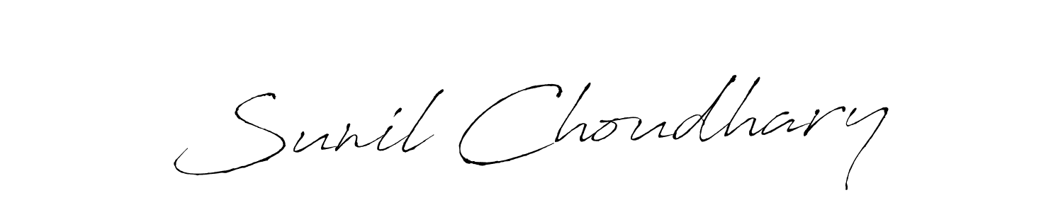 Use a signature maker to create a handwritten signature online. With this signature software, you can design (Antro_Vectra) your own signature for name Sunil Choudhary. Sunil Choudhary signature style 6 images and pictures png