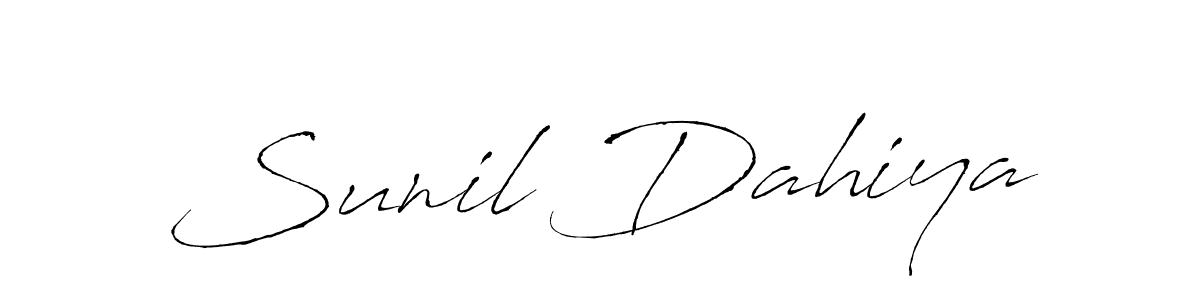 Design your own signature with our free online signature maker. With this signature software, you can create a handwritten (Antro_Vectra) signature for name Sunil Dahiya. Sunil Dahiya signature style 6 images and pictures png