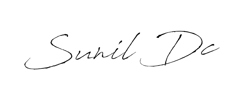 Also we have Sunil Dc name is the best signature style. Create professional handwritten signature collection using Antro_Vectra autograph style. Sunil Dc signature style 6 images and pictures png