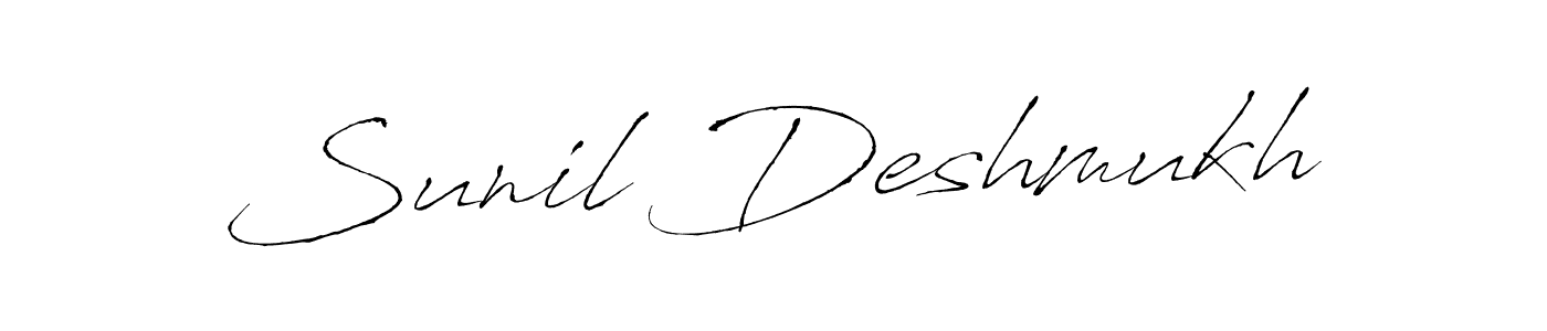 Use a signature maker to create a handwritten signature online. With this signature software, you can design (Antro_Vectra) your own signature for name Sunil Deshmukh. Sunil Deshmukh signature style 6 images and pictures png