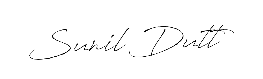 Design your own signature with our free online signature maker. With this signature software, you can create a handwritten (Antro_Vectra) signature for name Sunil Dutt. Sunil Dutt signature style 6 images and pictures png