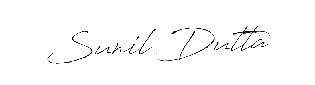 Antro_Vectra is a professional signature style that is perfect for those who want to add a touch of class to their signature. It is also a great choice for those who want to make their signature more unique. Get Sunil Dutta name to fancy signature for free. Sunil Dutta signature style 6 images and pictures png