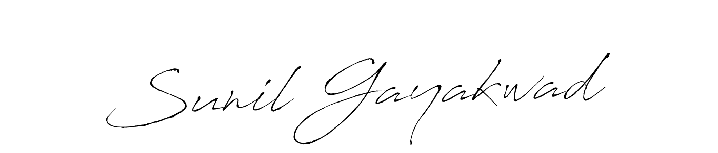 Sunil Gayakwad stylish signature style. Best Handwritten Sign (Antro_Vectra) for my name. Handwritten Signature Collection Ideas for my name Sunil Gayakwad. Sunil Gayakwad signature style 6 images and pictures png