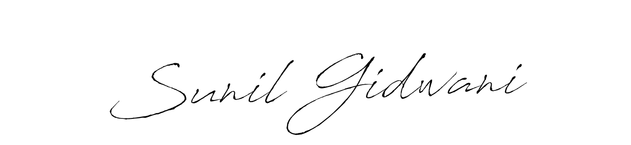 Make a beautiful signature design for name Sunil Gidwani. Use this online signature maker to create a handwritten signature for free. Sunil Gidwani signature style 6 images and pictures png