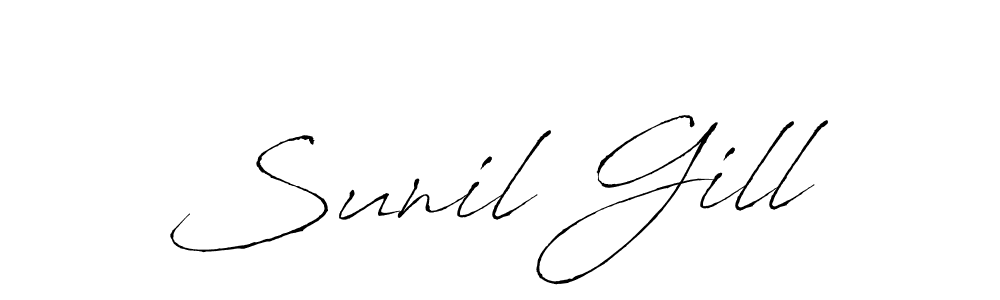 Also You can easily find your signature by using the search form. We will create Sunil Gill name handwritten signature images for you free of cost using Antro_Vectra sign style. Sunil Gill signature style 6 images and pictures png