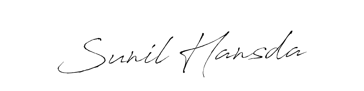 How to Draw Sunil Hansda signature style? Antro_Vectra is a latest design signature styles for name Sunil Hansda. Sunil Hansda signature style 6 images and pictures png