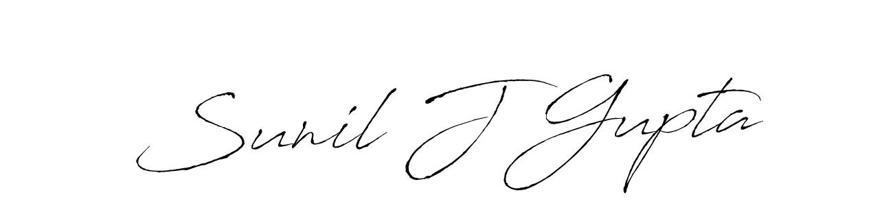 How to make Sunil J Gupta signature? Antro_Vectra is a professional autograph style. Create handwritten signature for Sunil J Gupta name. Sunil J Gupta signature style 6 images and pictures png