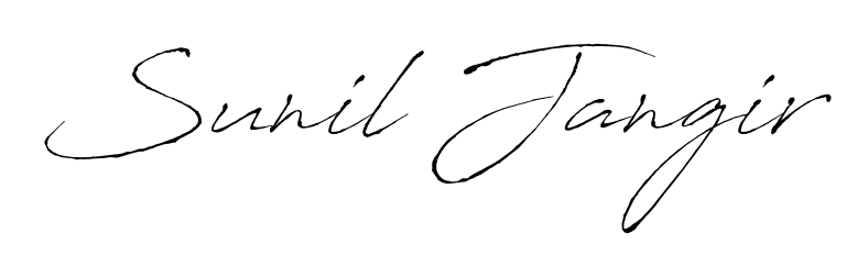 Also we have Sunil Jangir name is the best signature style. Create professional handwritten signature collection using Antro_Vectra autograph style. Sunil Jangir signature style 6 images and pictures png
