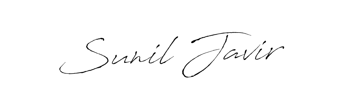 Design your own signature with our free online signature maker. With this signature software, you can create a handwritten (Antro_Vectra) signature for name Sunil Javir. Sunil Javir signature style 6 images and pictures png