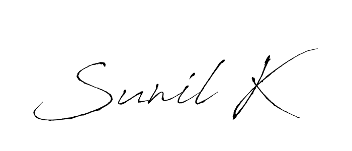 Similarly Antro_Vectra is the best handwritten signature design. Signature creator online .You can use it as an online autograph creator for name Sunil K. Sunil K signature style 6 images and pictures png