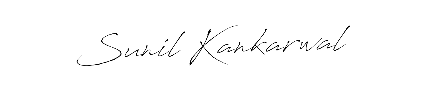 Create a beautiful signature design for name Sunil Kankarwal. With this signature (Antro_Vectra) fonts, you can make a handwritten signature for free. Sunil Kankarwal signature style 6 images and pictures png