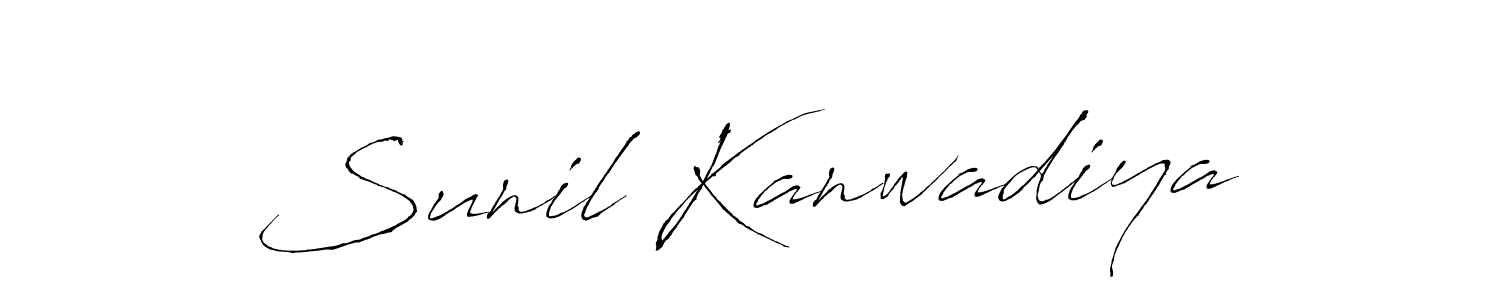 Use a signature maker to create a handwritten signature online. With this signature software, you can design (Antro_Vectra) your own signature for name Sunil Kanwadiya. Sunil Kanwadiya signature style 6 images and pictures png