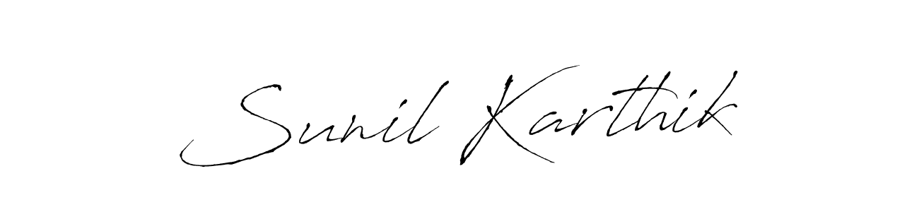 This is the best signature style for the Sunil Karthik name. Also you like these signature font (Antro_Vectra). Mix name signature. Sunil Karthik signature style 6 images and pictures png