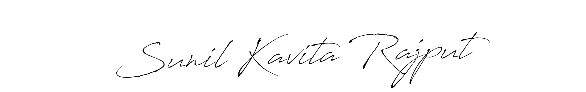 You should practise on your own different ways (Antro_Vectra) to write your name (Sunil Kavita Rajput) in signature. don't let someone else do it for you. Sunil Kavita Rajput signature style 6 images and pictures png