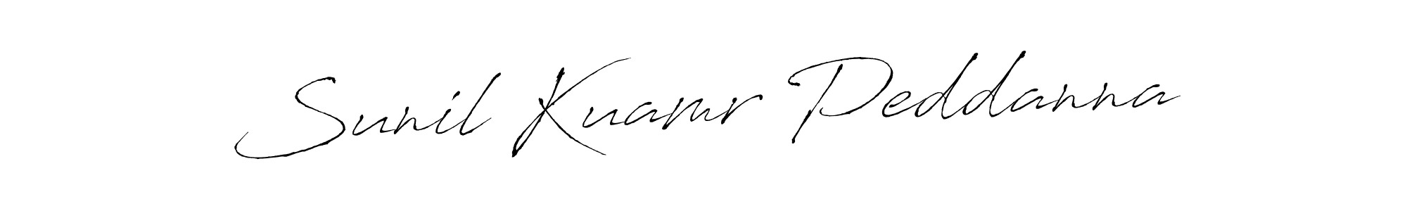 Also we have Sunil Kuamr Peddanna name is the best signature style. Create professional handwritten signature collection using Antro_Vectra autograph style. Sunil Kuamr Peddanna signature style 6 images and pictures png