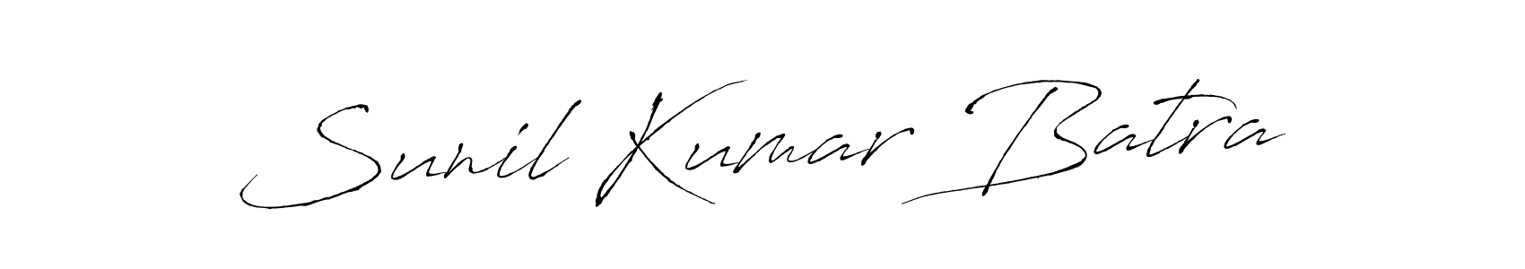 Sunil Kumar Batra stylish signature style. Best Handwritten Sign (Antro_Vectra) for my name. Handwritten Signature Collection Ideas for my name Sunil Kumar Batra. Sunil Kumar Batra signature style 6 images and pictures png