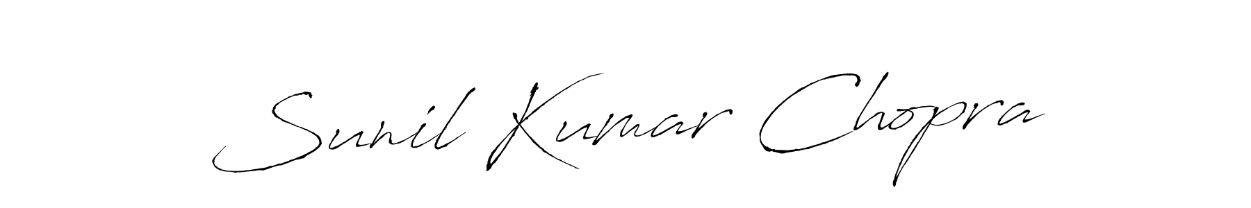 Make a short Sunil Kumar Chopra signature style. Manage your documents anywhere anytime using Antro_Vectra. Create and add eSignatures, submit forms, share and send files easily. Sunil Kumar Chopra signature style 6 images and pictures png