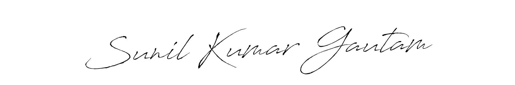 Also we have Sunil Kumar Gautam name is the best signature style. Create professional handwritten signature collection using Antro_Vectra autograph style. Sunil Kumar Gautam signature style 6 images and pictures png
