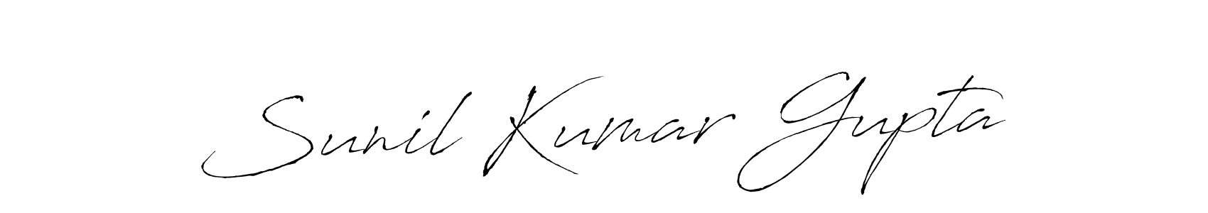 Create a beautiful signature design for name Sunil Kumar Gupta. With this signature (Antro_Vectra) fonts, you can make a handwritten signature for free. Sunil Kumar Gupta signature style 6 images and pictures png