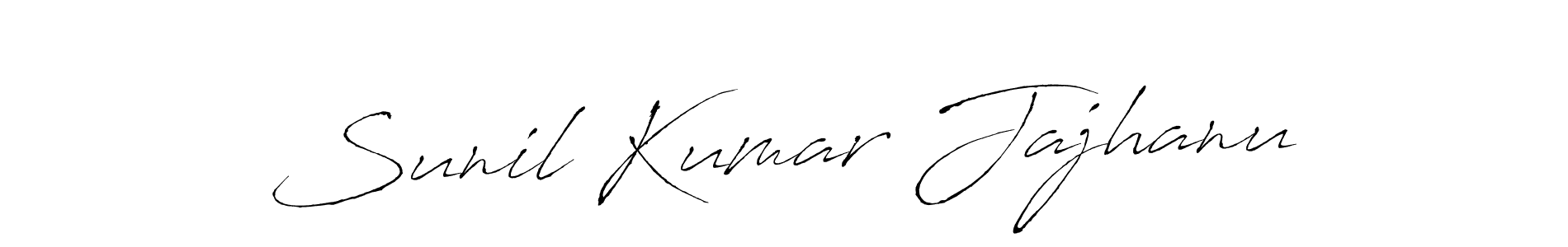 This is the best signature style for the Sunil Kumar Jajhanu name. Also you like these signature font (Antro_Vectra). Mix name signature. Sunil Kumar Jajhanu signature style 6 images and pictures png