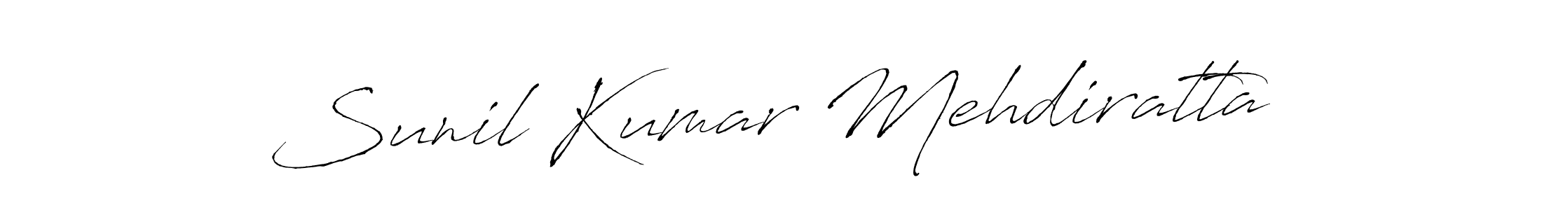 Use a signature maker to create a handwritten signature online. With this signature software, you can design (Antro_Vectra) your own signature for name Sunil Kumar Mehdiratta. Sunil Kumar Mehdiratta signature style 6 images and pictures png