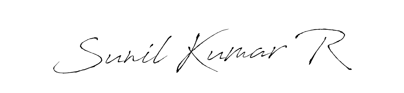 Also we have Sunil Kumar R name is the best signature style. Create professional handwritten signature collection using Antro_Vectra autograph style. Sunil Kumar R signature style 6 images and pictures png