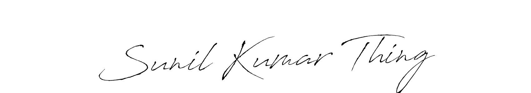 Make a short Sunil Kumar Thing signature style. Manage your documents anywhere anytime using Antro_Vectra. Create and add eSignatures, submit forms, share and send files easily. Sunil Kumar Thing signature style 6 images and pictures png