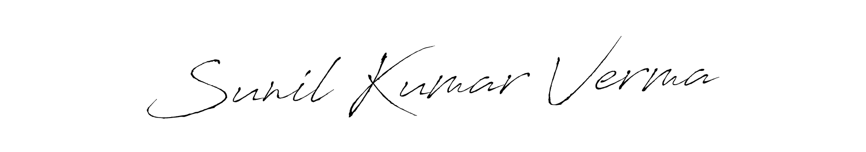 This is the best signature style for the Sunil Kumar Verma name. Also you like these signature font (Antro_Vectra). Mix name signature. Sunil Kumar Verma signature style 6 images and pictures png